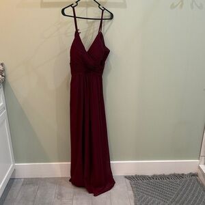 Elegant Burgundy Bridemaid dress XSMALL